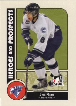 #70 Jyri Niemi - Saskatoon Blades - 2008-09 In The Game Heroes and Prospects Hockey