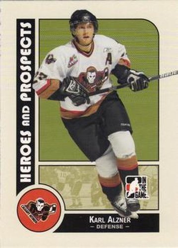 #71 Karl Alzner - Calgary Hitmen - 2008-09 In The Game Heroes and Prospects Hockey
