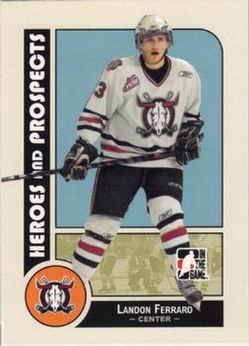 #75 Landon Ferraro - Red Deer Rebels - 2008-09 In The Game Heroes and Prospects Hockey