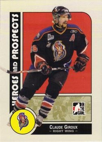 #85 Claude Giroux - Gatineau Olympiques - 2008-09 In The Game Heroes and Prospects Hockey