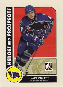 #86 Danick Paquette - Lewiston Maineiacs - 2008-09 In The Game Heroes and Prospects Hockey