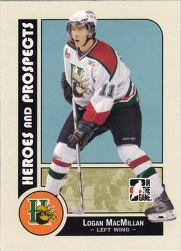 #93 Logan MacMillan - Halifax Mooseheads - 2008-09 In The Game Heroes and Prospects Hockey
