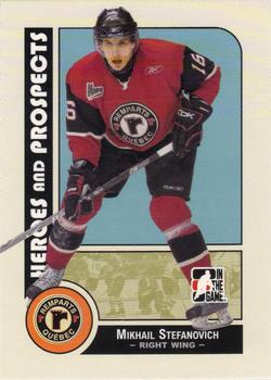 #96 Mikhail Stefanovich - Quebec Remparts - 2008-09 In The Game Heroes and Prospects Hockey
