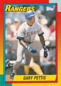 #94T Gary Pettis - Texas Rangers - 1990 Topps Traded Baseball