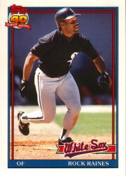 #94T Rock Raines - Chicago White Sox - 1991 Topps Traded Baseball