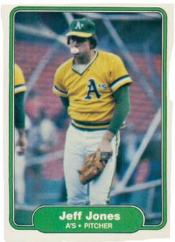 #94 Jeff Jones - Oakland Athletics - 1982 Fleer Baseball