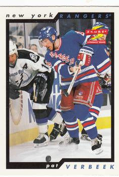 #94 Pat Verbeek - New York Rangers - 1996-97 Score Hockey