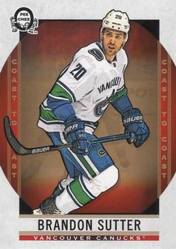 #94 Brandon Sutter - Vancouver Canucks - 2018-19 O-Pee-Chee Coast to Coast Hockey