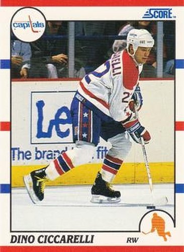 #94 Dino Ciccarelli - Washington Capitals - 1990-91 Score Hottest and Rising Stars Hockey