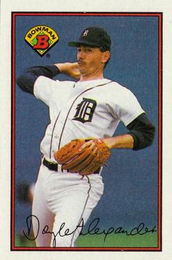 #94 Doyle Alexander - Detroit Tigers - 1989 Bowman Baseball