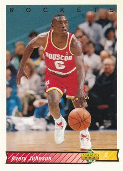 #94 Avery Johnson - Houston Rockets - 1992-93 Upper Deck Basketball