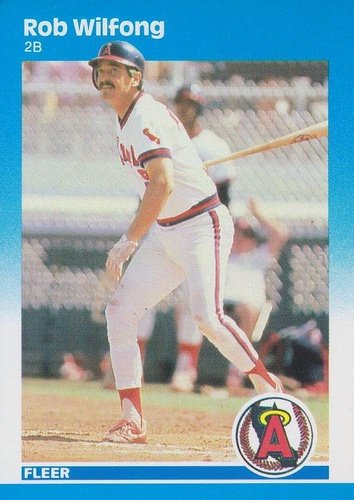 #94 Rob Wilfong - California Angels - 1987 Fleer Baseball
