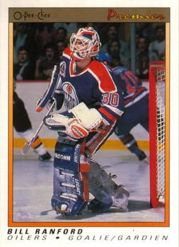 #94 Bill Ranford - Edmonton Oilers - 1990-91 O-Pee-Chee Premier Hockey