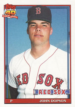 #94 John Dopson - Boston Red Sox - 1991 Topps Baseball