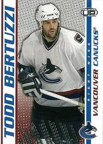 #94 Todd Bertuzzi - Vancouver Canucks - 2003-04 Pacific Heads Up Hockey
