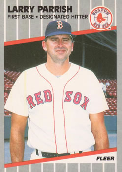 #94 Larry Parrish - Boston Red Sox - 1989 Fleer Baseball
