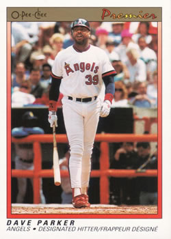#94 Dave Parker - California Angels - 1991 O-Pee-Chee Premier Baseball