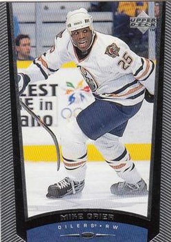 #94 Mike Grier - Edmonton Oilers - 1998-99 Upper Deck Hockey