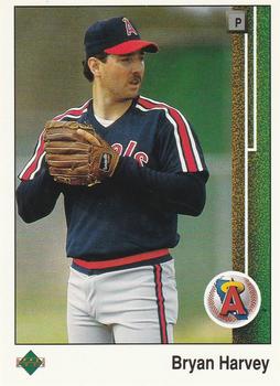 #594 Bryan Harvey - California Angels - 1989 Upper Deck Baseball