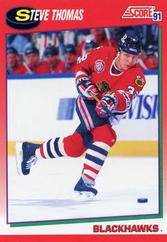 #94 Steve Thomas - Chicago Blackhawks - 1991-92 Score Canadian Hockey