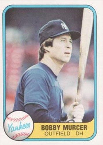 #94 Bobby Murcer - New York Yankees - 1981 Fleer Baseball