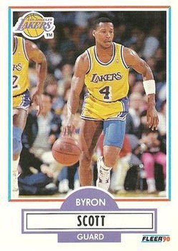 #94 Byron Scott - Los Angeles Lakers - 1990-91 Fleer Basketball