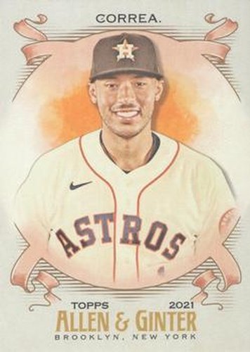 #94 Carlos Correa - Houston Astros - 2021 Topps Allen & Ginter Baseball