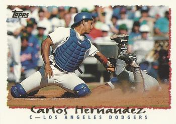 #94 Carlos Hernandez - Los Angeles Dodgers - 1995 Topps Baseball