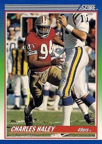 #94 Charles Haley - San Francisco 49ers - 1990 Score Football
