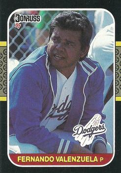 #94 Fernando Valenzuela - Los Angeles Dodgers - 1987 Donruss Baseball