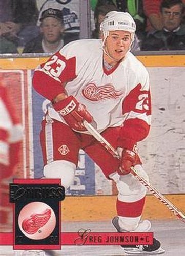 #94 Greg Johnson - Detroit Red Wings - 1993-94 Donruss Hockey