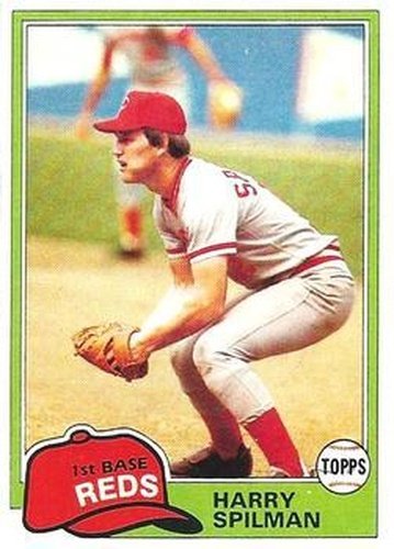 #94 Harry Spilman - Cincinnati Reds - 1981 Topps Baseball