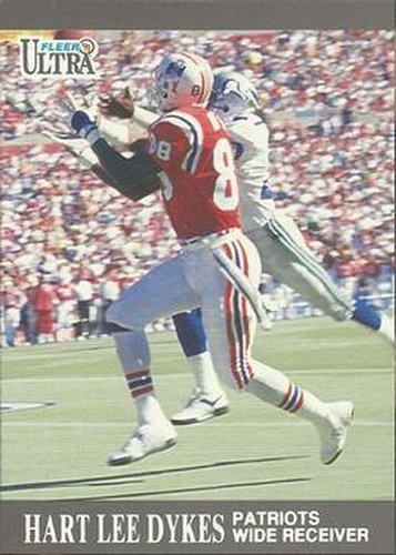 #94 Hart Lee Dykes - New England Patriots - 1991 Ultra Football