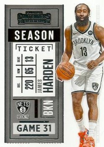 #94 James Harden - Brooklyn Nets - 2020-21 Panini Contenders Basketball