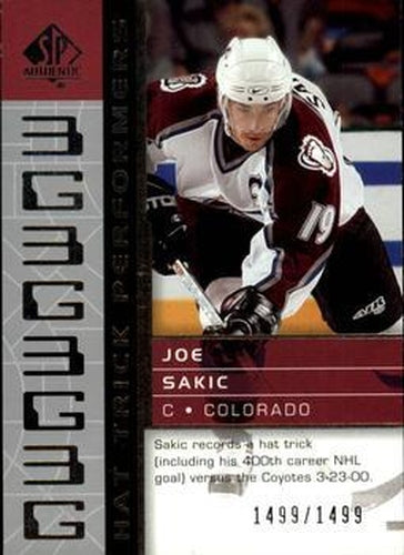 #94 Joe Sakic - Colorado Avalanche - 2002-03 SP Authentic Hockey