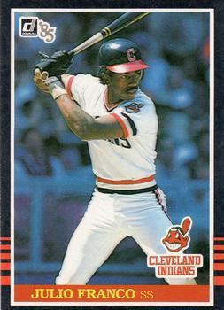 #94 Julio Franco - Cleveland Indians - 1985 Donruss Baseball