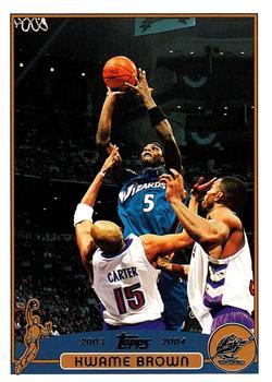 #94 Kwame Brown - Washington Wizards - 2003-04 Topps Basketball