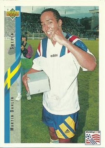 #94 Martin Dahlin - Sweden - 1994 Upper Deck World Cup Contenders English/Spanish Soccer