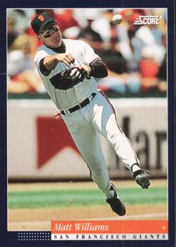 #94 Matt Williams - San Francisco Giants -1994 Score Baseball