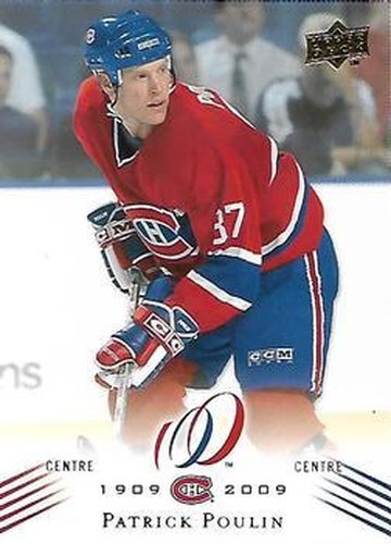#94 Patrick Poulin - Montreal Canadiens - 2008-09 Upper Deck Montreal Canadiens Centennial Hockey
