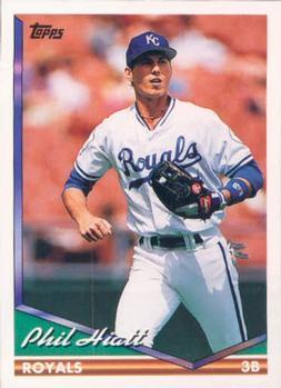 #94 Phil Hiatt - Kansas City Royals - 1994 Topps Baseball