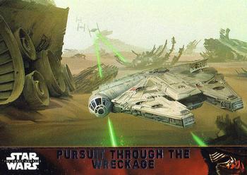 #94 Pursuit through the wreckage - 2015 Topps Star Wars The Force Awakens