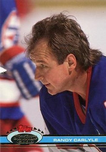 #94 Randy Carlyle - Winnipeg Jets - 1991-92 Stadium Club Hockey