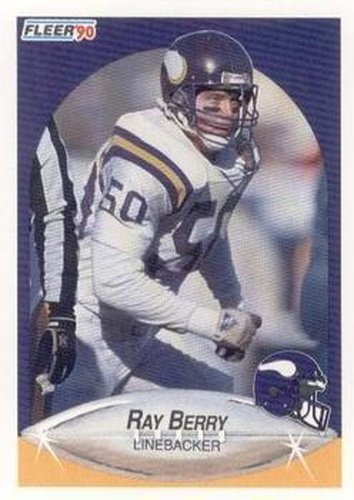 #94 Ray Berry - Minnesota Vikings - 1990 Fleer Football