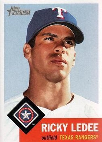 #94 Ricky Ledee - Texas Rangers - 2002 Topps Heritage Baseball