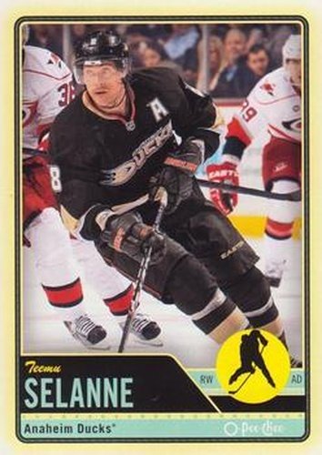 #94 Teemu Selanne - Anaheim Ducks - 2012-13 O-Pee-Chee Hockey
