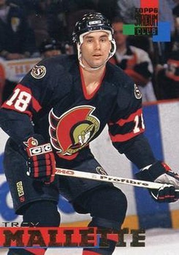#94 Troy Mallette - Ottawa Senators - 1994-95 Stadium Club Hockey