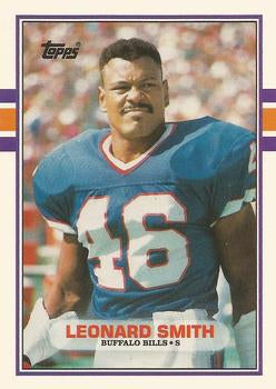 #94T Leonard Smith - Buffalo Bills - 1989 Topps Traded Football