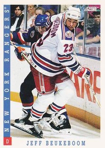 #94 Jeff Beukeboom - New York Rangers - 1993-94 Score Canadian Hockey