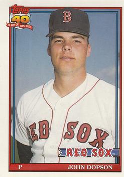 #94 John Dopson - Boston Red Sox - 1991 O-Pee-Chee Baseball